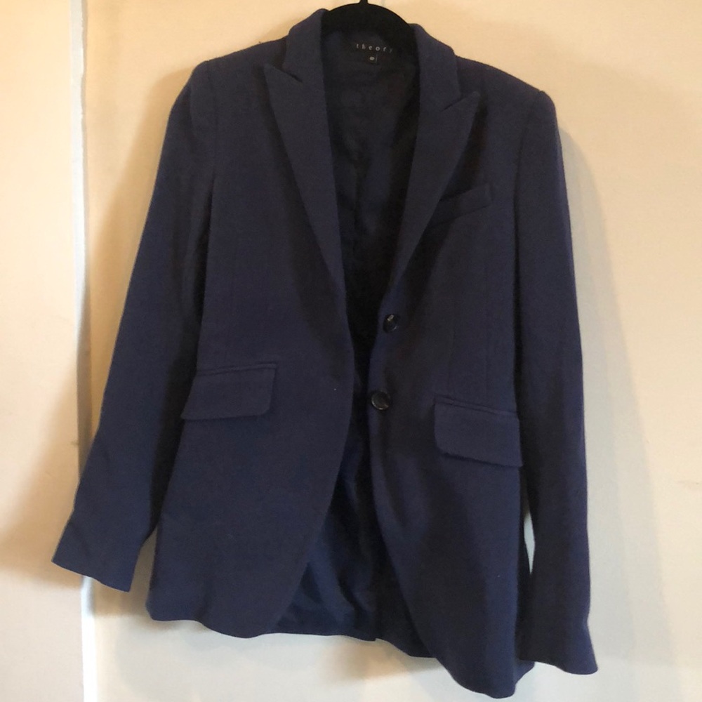 Theory Navy Blue Blazer 00
